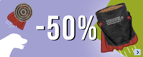 50% de rabais sur gamelles pour chiens